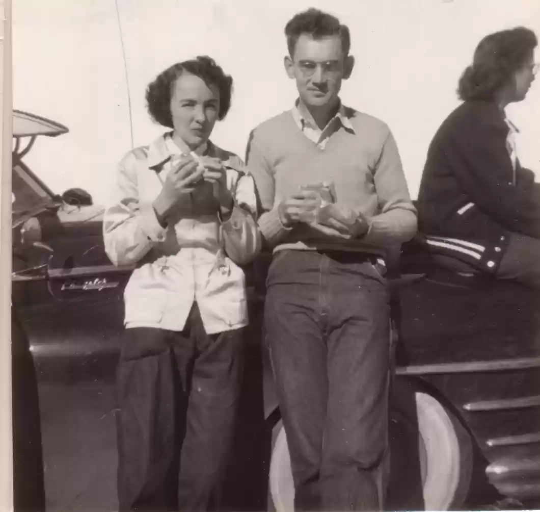 Kenneth Herrman with Elise Bernard c1952
